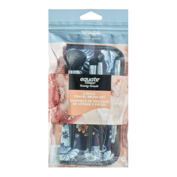 EQUATE 5 PIECE TRAVEL BRUSH SET - BRAND NEW - Picture 1 of 2